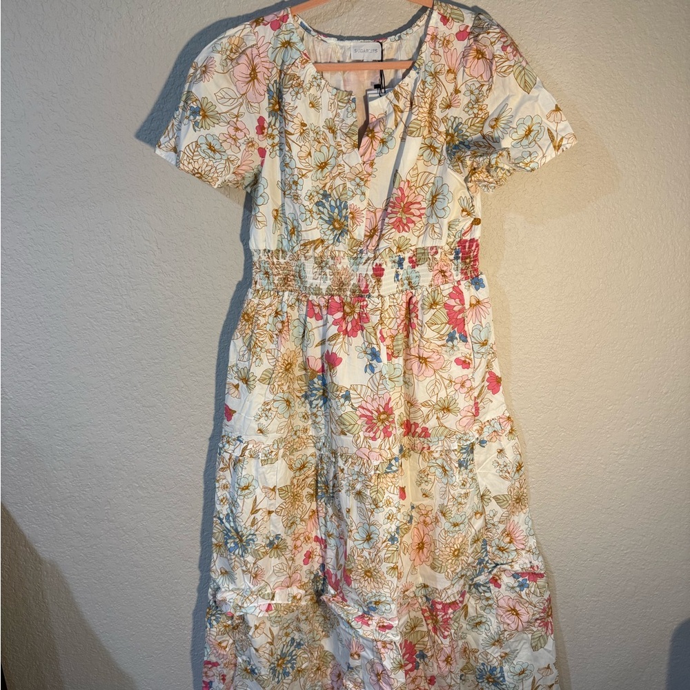 Floral Print Wrap Dress